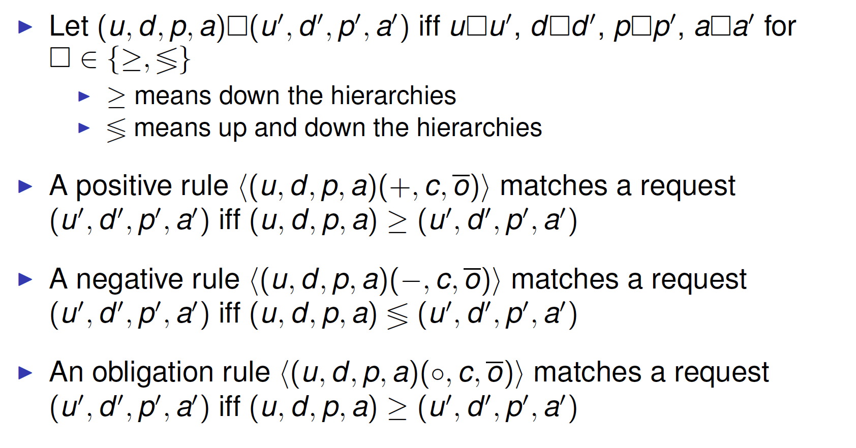 MatchingRules