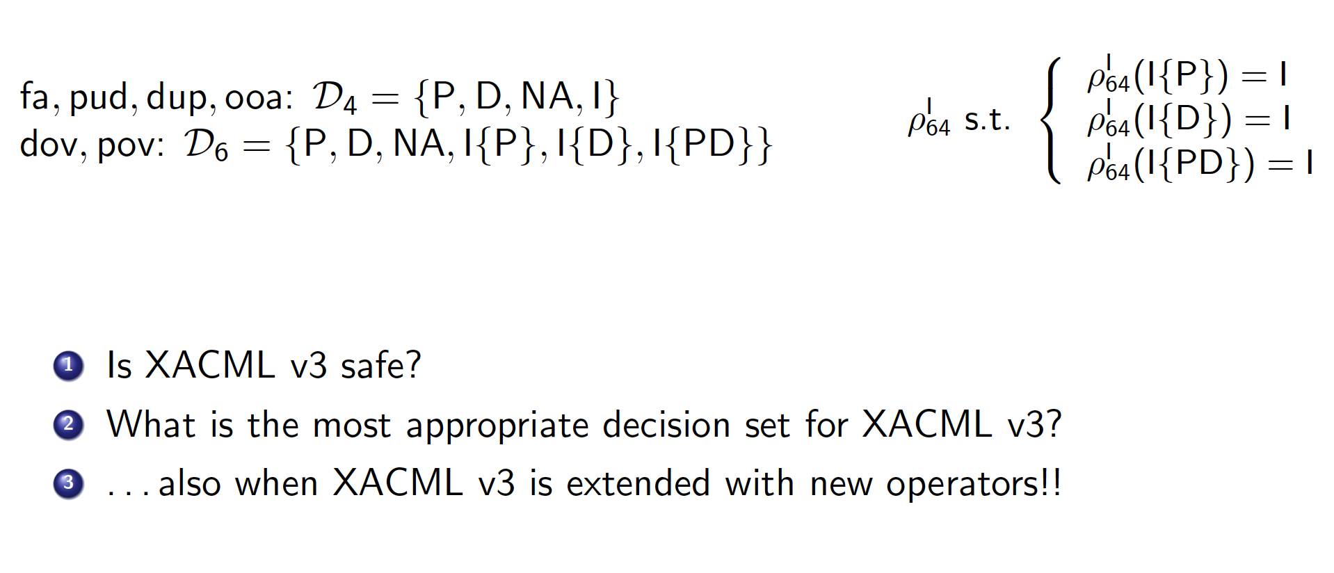 SafetyAnalysisofXACMLv3